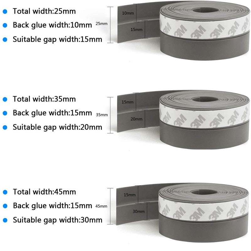 Seal Tight Self-Adhesive Door Bottom Strip | Bowlift