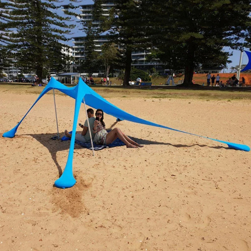Skanto | Solaviva Beach Tent with UV Protection UPF50+ | Wind Resistant & Waterproof | For 3–4 People | 200×200×170 cm