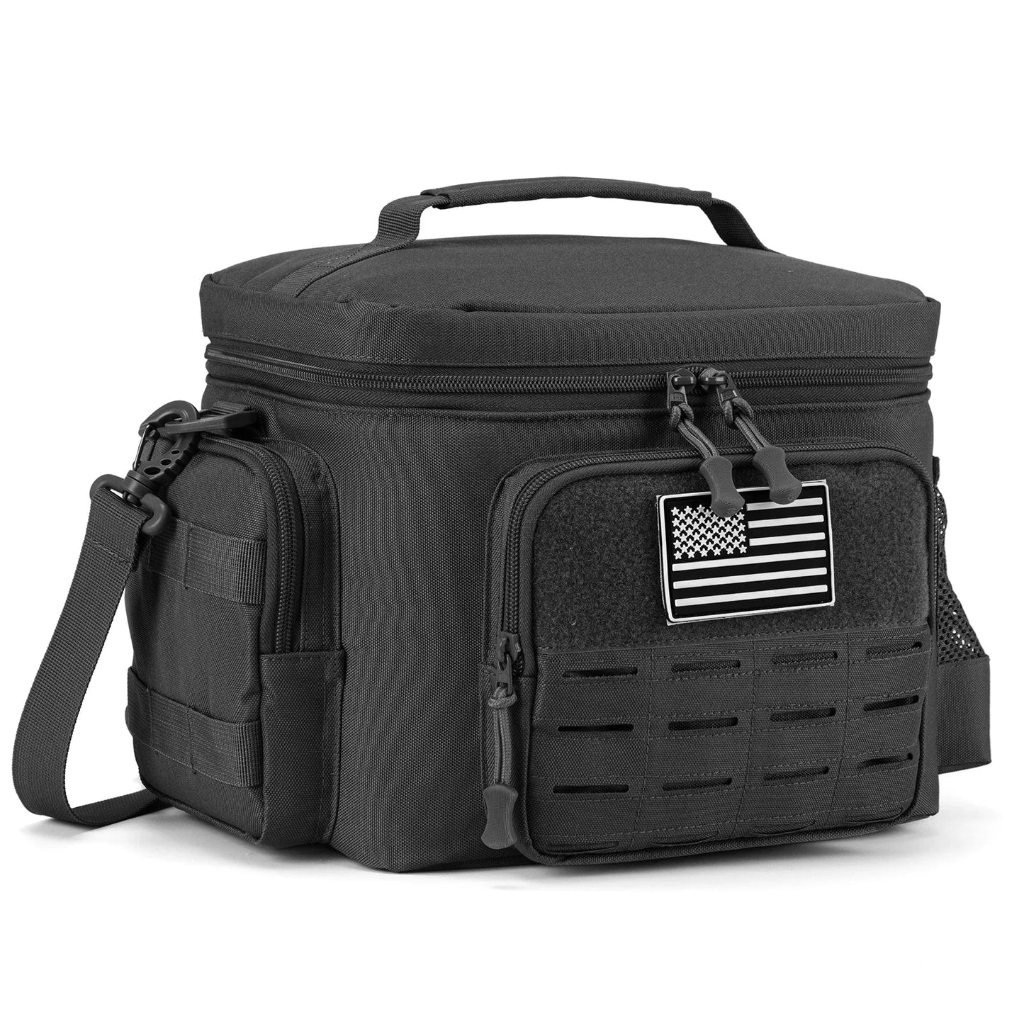 Skanto | Men's Military Tactical Lunch Box - Rugged, Leak-Proof, Insulated Thermal Cooler Bag for Work, Camping, Picnic Meals