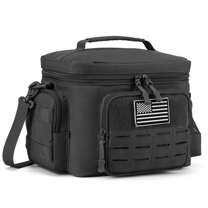 Skanto | Men's Military Tactical Lunch Box - Rugged, Leak-Proof, Insulated Thermal Cooler Bag for Work, Camping, Picnic Meals
