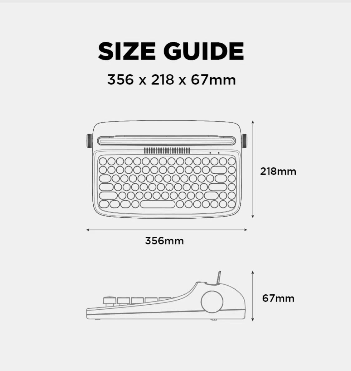 Skanto | Mechanical Touch Creative Wireless Keyboard