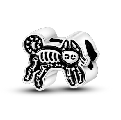 Skanto | 925 Silver Golden Leopard Charm Beads Colorful Chameleon Rhinoceros Lion Scarab Cat Pendant Compatible with Original Pandora Bracelet Jewelry