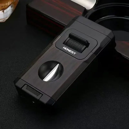 Metal Double Jet Flame Wind Proof Butane Lighter | Bowlift