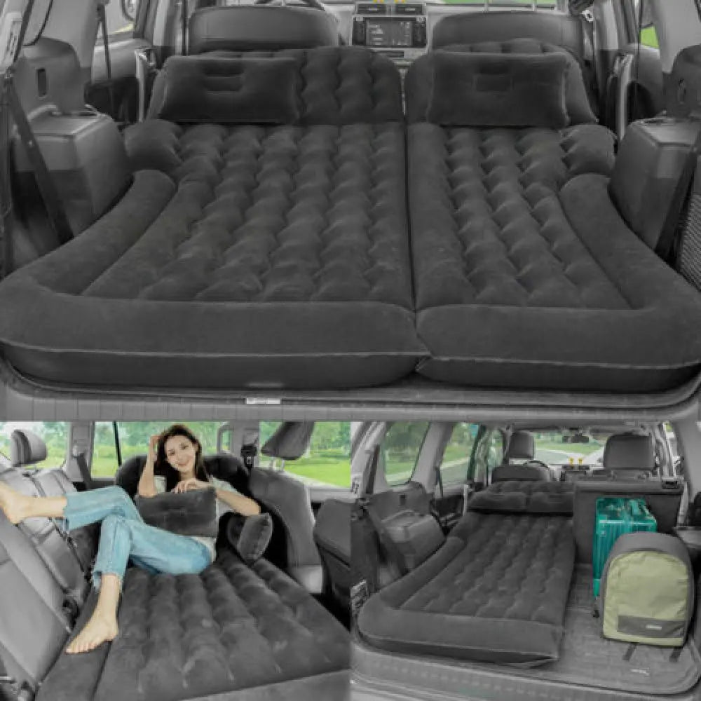 Skanto Skanto | Portable SUV Travel Air Mattress Pad - Inflatable Car Bed with 2 Pillows, Camping Mattress for Outdoor Adventures