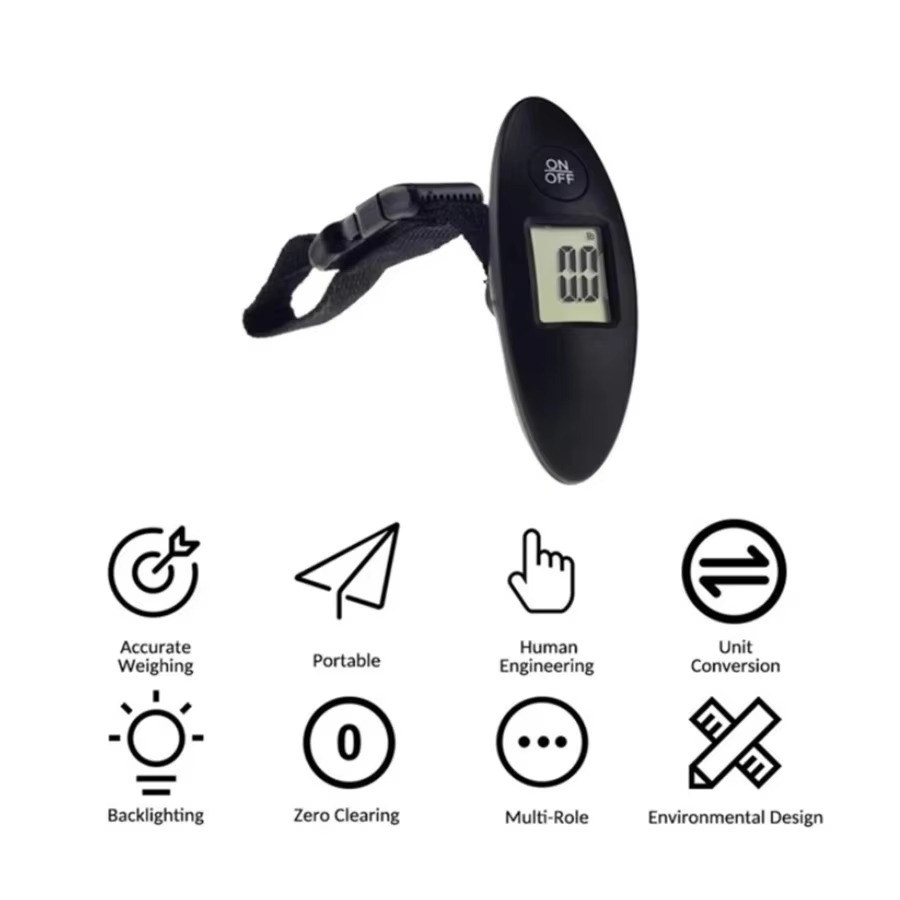 BowLift | Portable Digital Luggage Scale with LCD Display and Strap