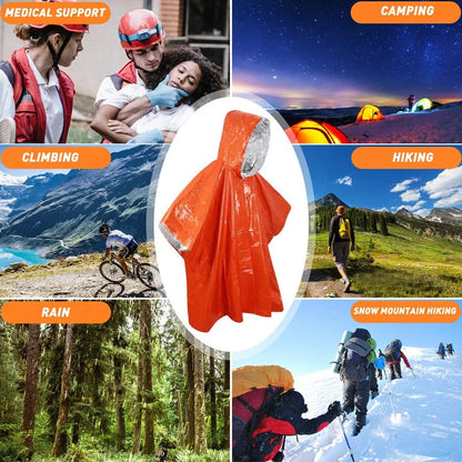 Skanto | Foldable Rain Poncho – Weather & Wind Protection
