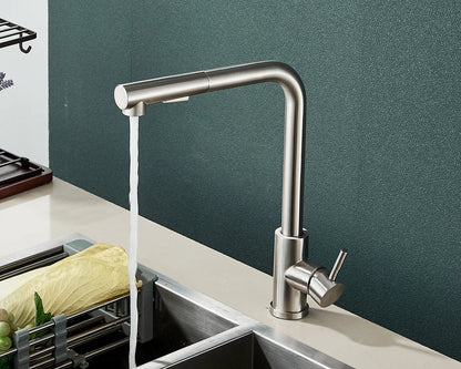 FlexiJet Black extendable kitchen faucet Bowlift