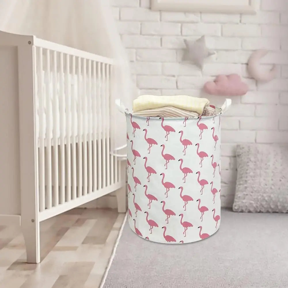 EcoStore Laundry Basket – Foldable Canvas and Linen Laundry Basket with Handles and Drawstring