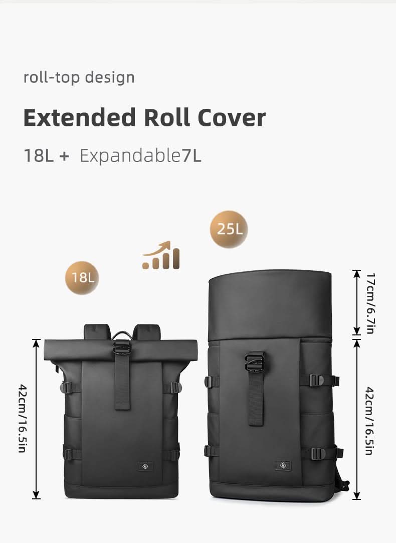 Skanto | Expandable Outdoor Backpack with Large Volume and Laptop Compartment