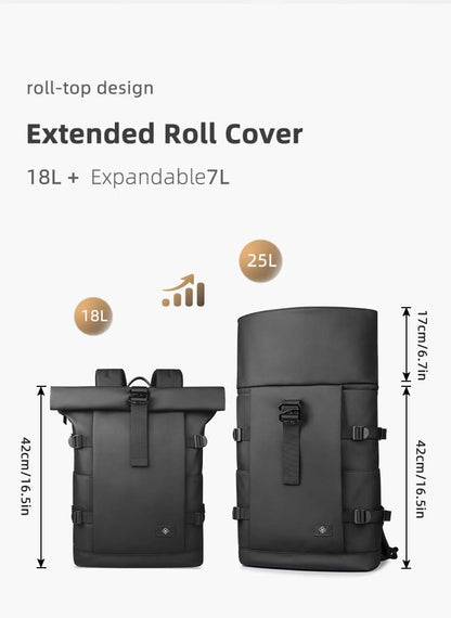 Skanto | Expandable Outdoor Backpack with Large Volume and Laptop Compartment