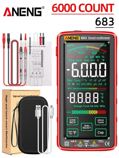 Skanto | 683 Smart Multimeter - High-End Touch, 6000 Counts, Rechargeable
