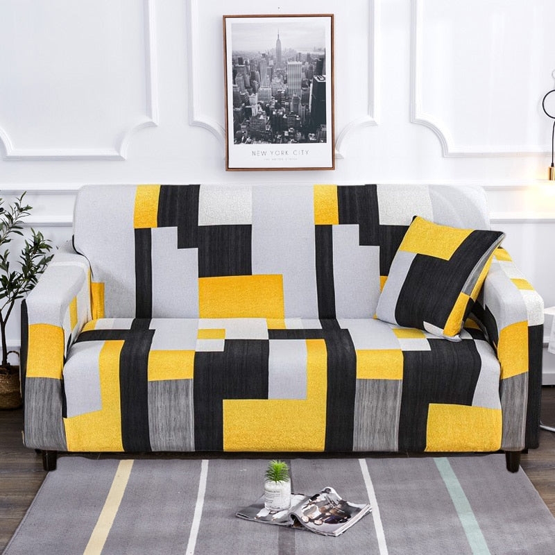 Modern non-slip colorful elastic sofa cover | Brehn
