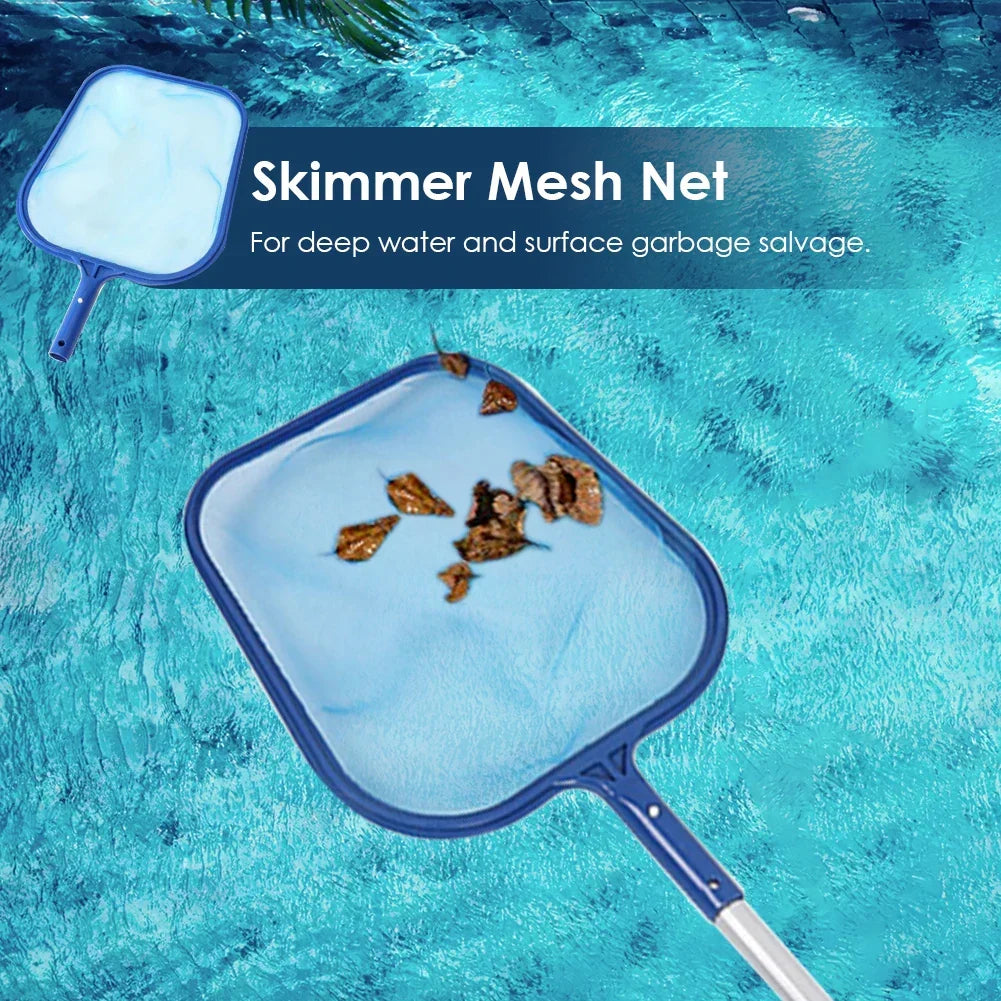 Skanto | AquaSift Pool Skimmer with Telescopic Handle | Pool and Pond Leaf Skimmer | Sturdy Net | Pool and Spa Cleaner