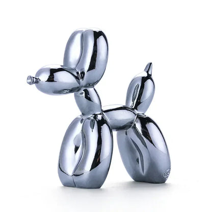 Skanto | Nordic Balloon Dog Sculpture Resin Animal Sculpture Art Sculptures and Figures Crafts Home Decor Room Desktop Accessories