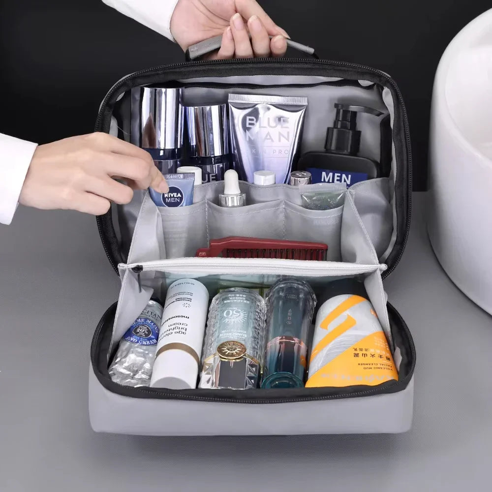 Skanto | Packvard Men's Toiletry Bag Travel Bag | 24×16×11 cm | Water-Repellent & Tear-Resistant | With Handle & Ample Storage