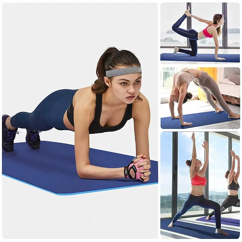 BowLift | TPE Yoga Mat Non Slip Double Layer Exercise and Pilates Mat with Carry Bag