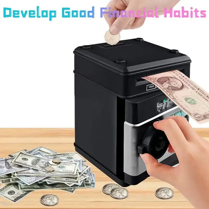 Skanto | Electronic Piggy Bank with Automatic Mini-Safe, Password Lock, and Coin Counter – The Ultimate Gift for Kids!