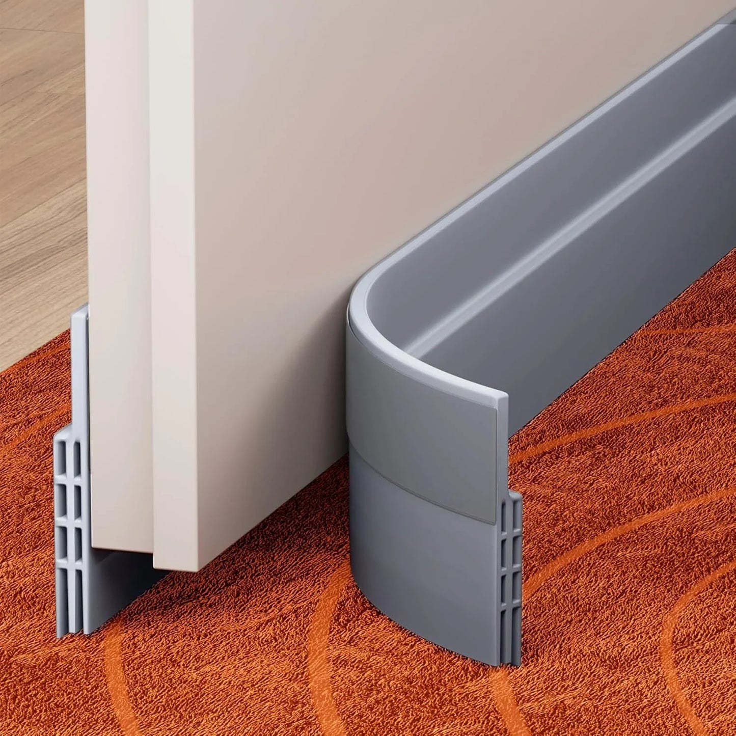 BowLift | SilentSeal door draft stopper under door seal | Cold, noise & draft protection | Self-adhesive door bottom seal interior & exterior