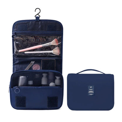 BowLift | Travel toiletry bag for hanging | 6 compartments & moisture compartment | Compact & versatile | Water-repellent polyester