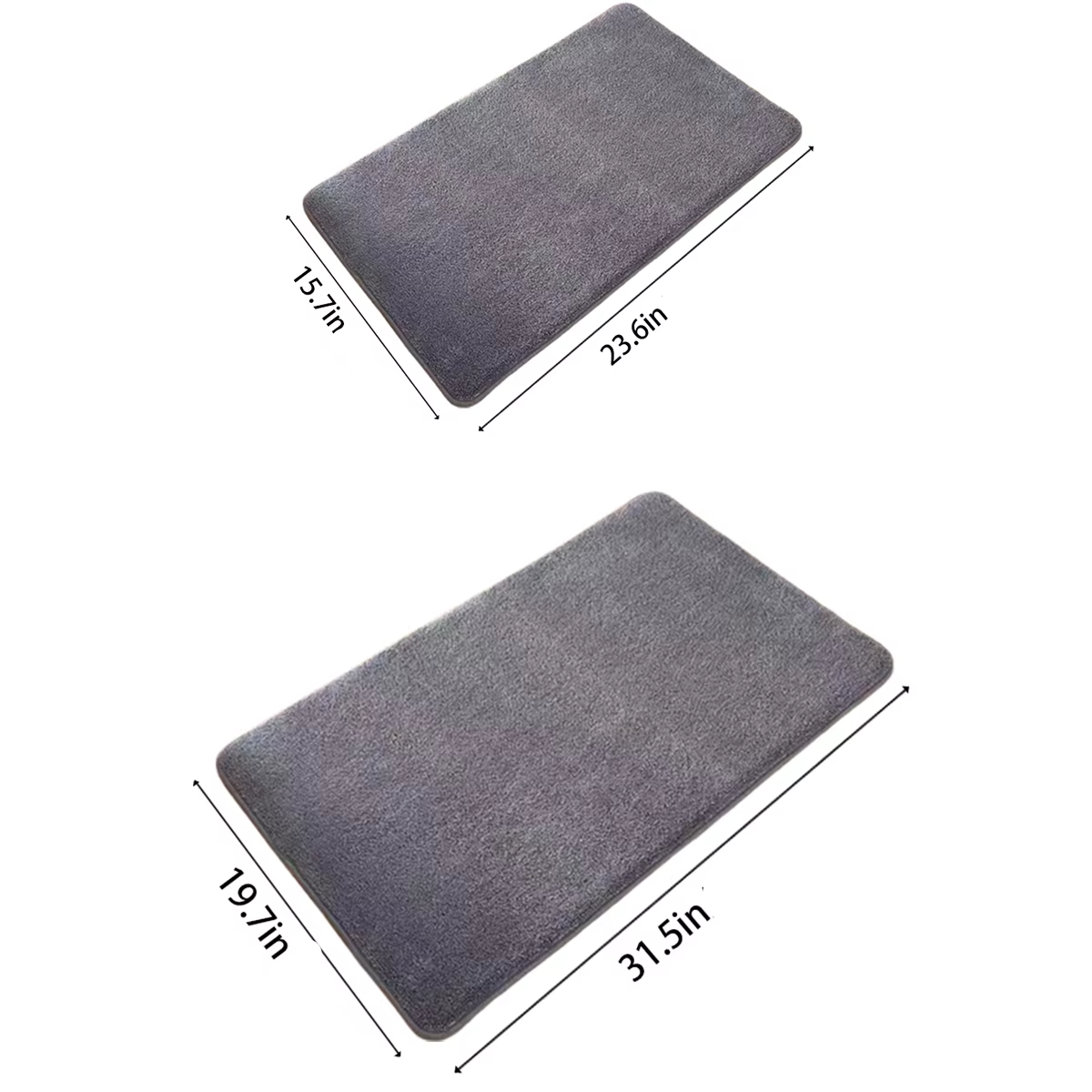 BowLift | Ultra-Absorbent, Anti-Slip Luxurious Coral Velvet Bath Mat