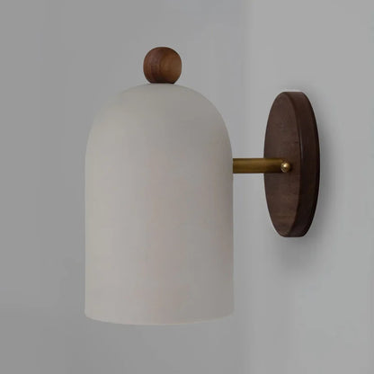 BowLift | TimberSoul – Wabi-Sabi Walnut Wall Lamp for Natural Ambience