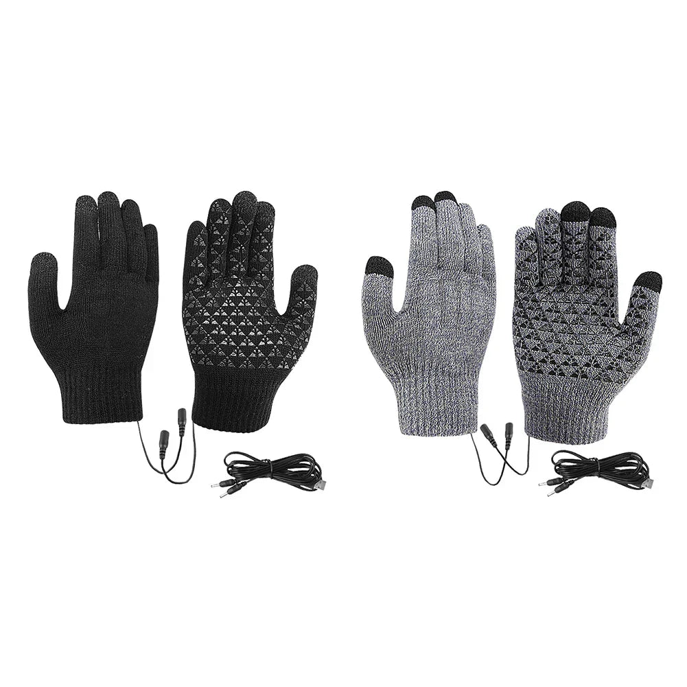 Skanto | FROSTIQ Heated Gloves | USB Charging | Touchscreen & Grip | Winter Thermal Gloves for Outdoors & Cycling