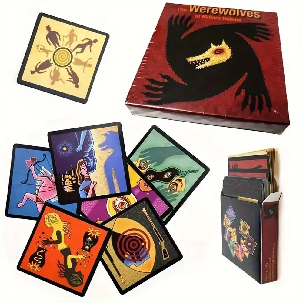 Werewolves Festspill - 24 Cards for Adults & Families, Engaging Social Strategy Fun for Home Gatherings