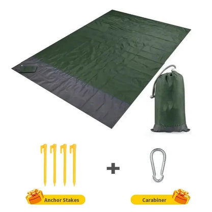 BowLift | TerraLoom Beach Blanket | 210 x 200 cm | Sand-free & Waterproof | Ultra-light & Large