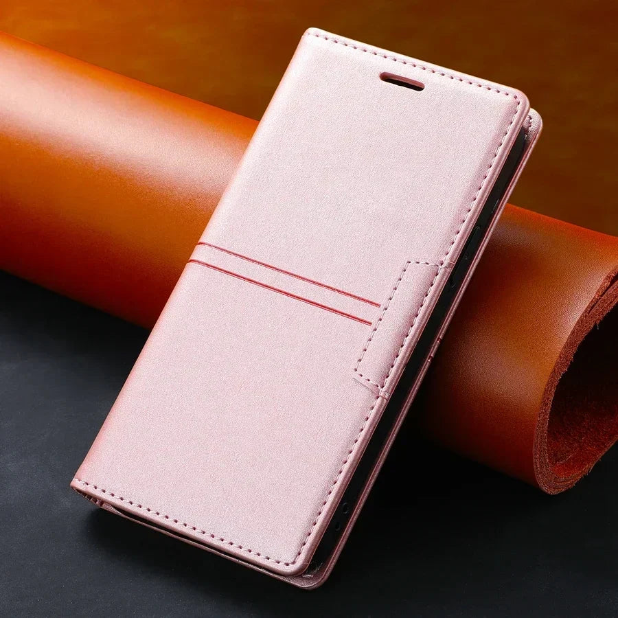 Skanto Leather Wallet Case Flip Cover - Google Pixel