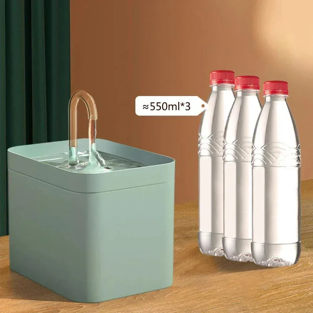 Brehn | Ultra-quiet Pet Water Fountain with Smart Filtration - 1.5 L Stainless Steel