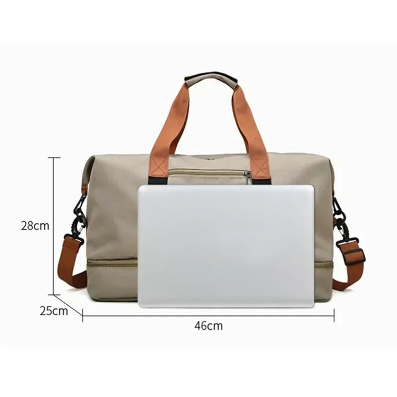 BowLift | VOLARIS Fitness Travel Bag | Large Capacity | Dry-Wet Separation | Hand & Shoulder Bag for Women