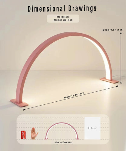 BowLift | LUNAIL LED Nail Lamp | Half-Moon Design | USB | For Nail Studio & Home