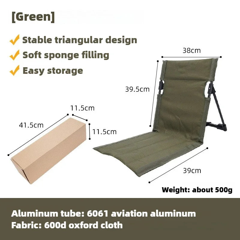 Brehn | TREKASE Camping folding chair | Ultralight & weatherproof | Aluminum frame | Padded for extra comfort | Quick to set up
