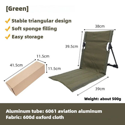Brehn | TREKASE Camping folding chair | Ultralight & weatherproof | Aluminum frame | Padded for extra comfort | Quick to set up