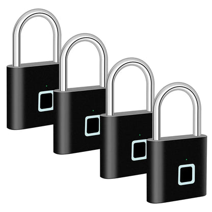 BowLift | Smart Fingerprint Padlock with USB Charging & Waterproof Design – Titan