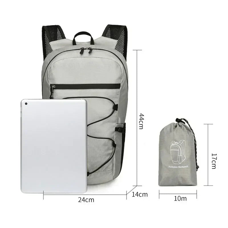 BowLift | Outdoor Backpack PackLite 20 L | Ultralight & Waterproof | Foldable for Travel & Hiking