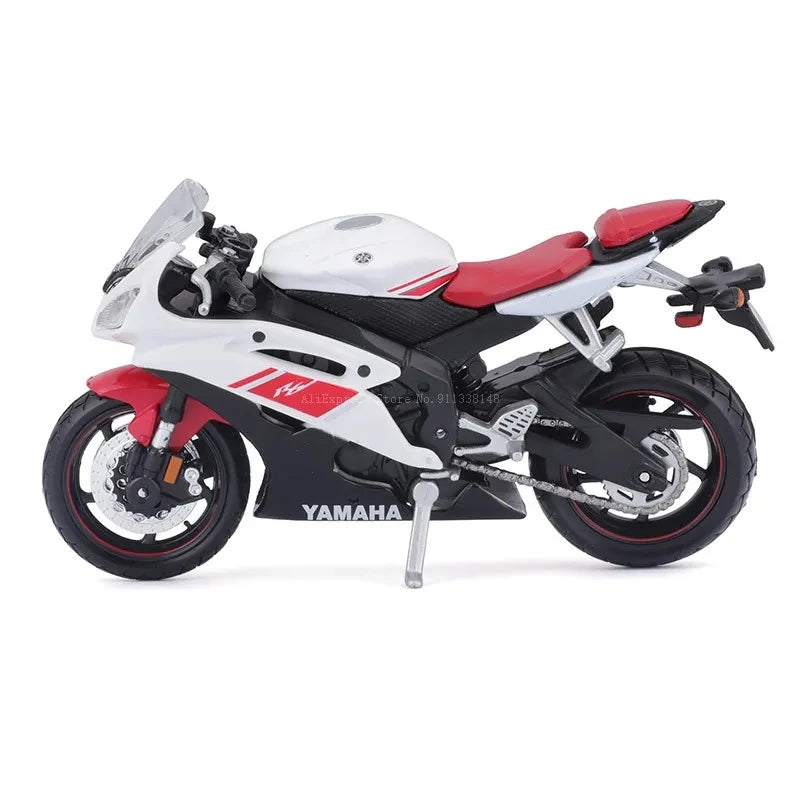 Skanto | 1:18 Scale Yamaha R6 Alloy Toy Sportbike Figures Diecasts Kids Toy Motorcycle Racing Model Replica Collectible Gift for Boys