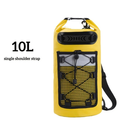 BowLift | Waterproof Dry Bag AQUARIX Motion | 10/20/30 L | Rolltop & Shoulder Strap | For Kayak, Beach & Trekking