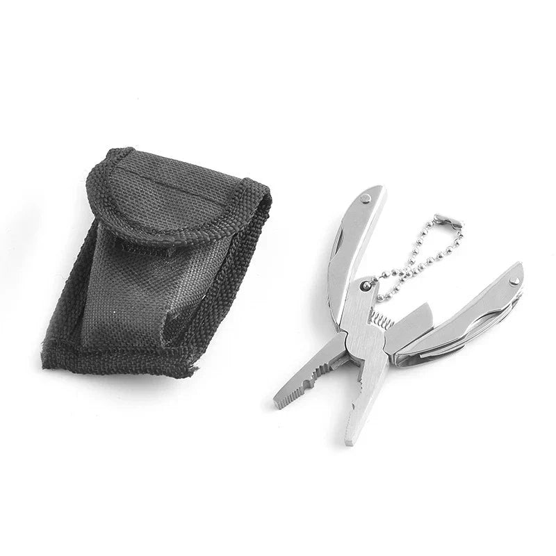 BowLift | Mini-Multitool TrekMate | Folding Pliers with Knife | Keychain Format | Outdoor & Camping