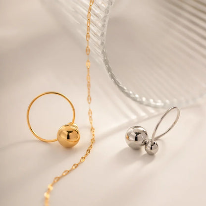 BowLift | 18k Bold Two Ball Open Ring