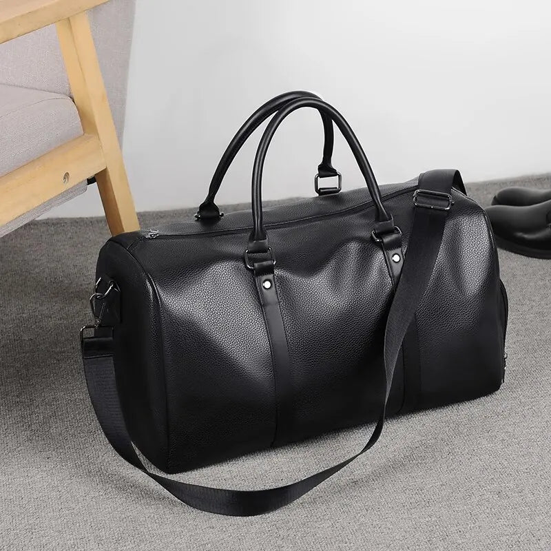 BowLift | Travel bag Ravemo Roadster | Retro sports bag made of waterproof PU | 44×33×21 cm | For short trips, training & motorcycling