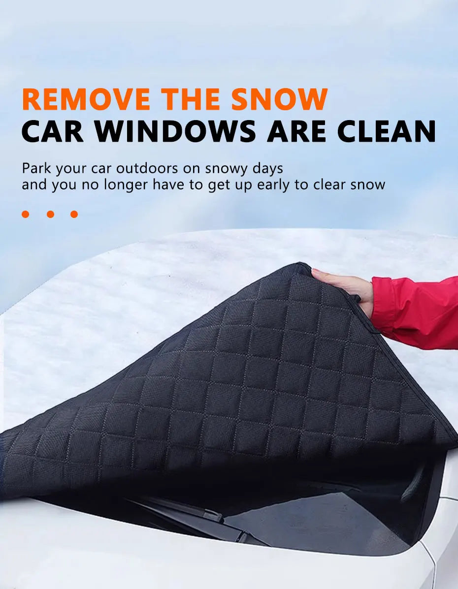 Skanto | FrostGuard Pro | 5-Layer Windshield Cover | Magnetic & Wind-Resistant | Complete Ice Protection