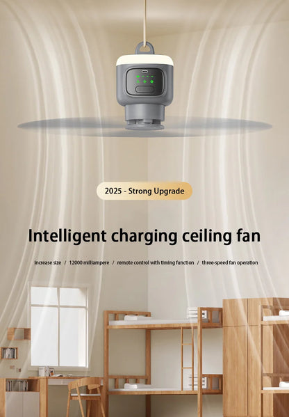 12000mAh Portable Ceiling & Camping Fan – Outdoor Tent Air Circulator and Cooling Fan | Karnz