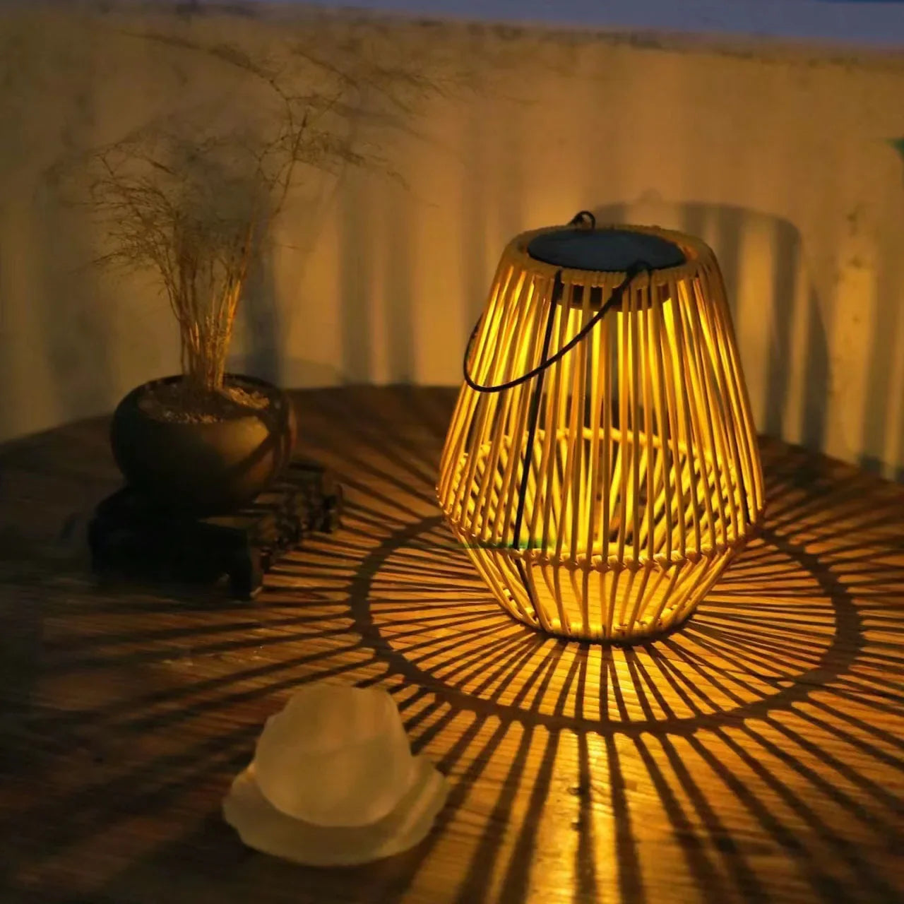 Solar Woven Lantern Karnz