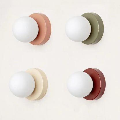 Kalsten | LumiGlobe - Modern Wall Lamp with Glass Block in Mid-Century Style
