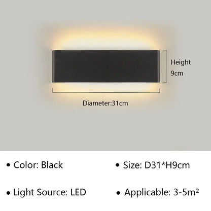 BowLift | LumiEra Modern LED Wall Lamp | Stylish Design | Warm White Light for Bedroom, Hallway & Bathroom