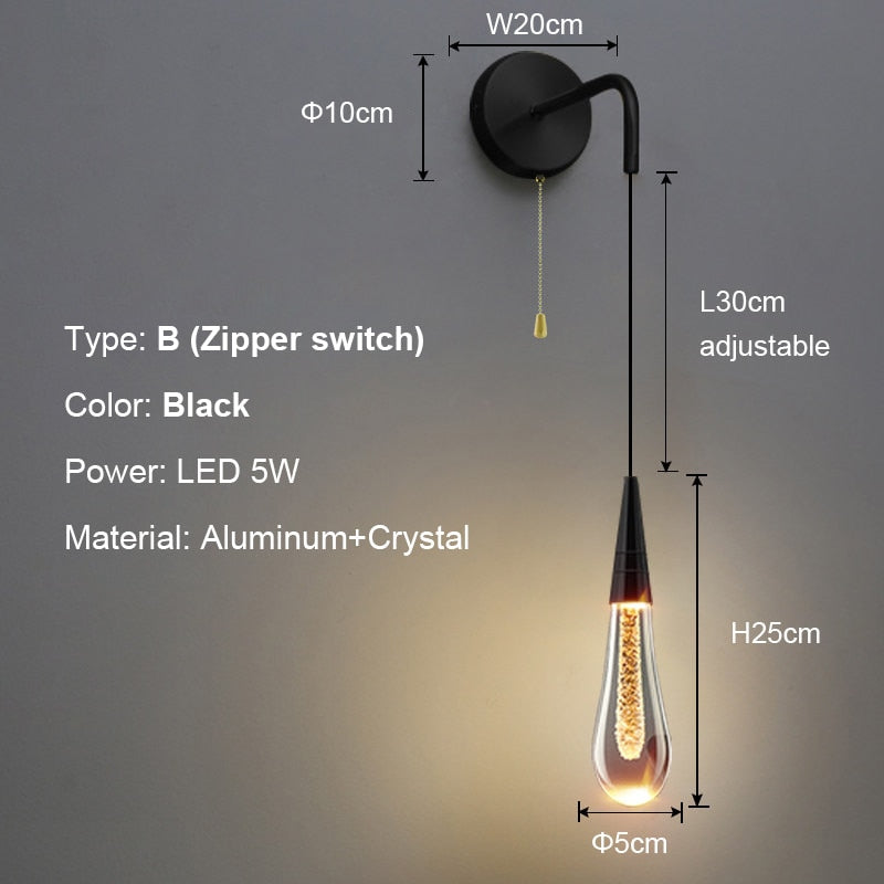 Brehn | Luxurious Raindrop Wall Lamps