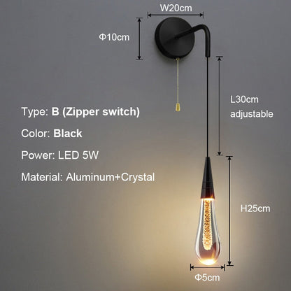 Brehn | Luxurious Raindrop Wall Lamps