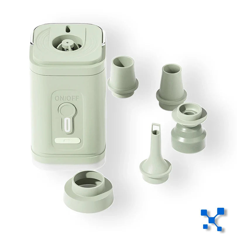 Mini Air Pump USB-C with 5 Nozzles – 200 L/min | Karnz
