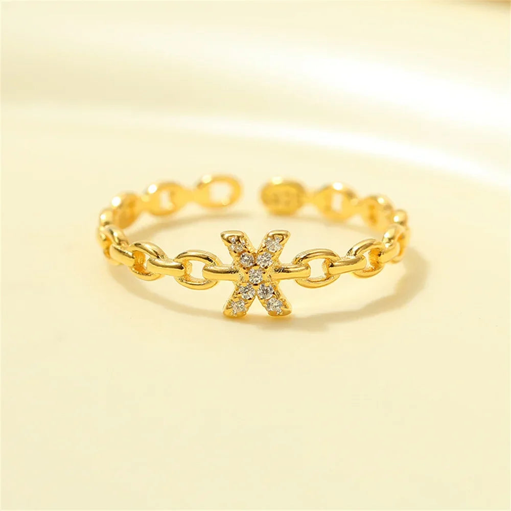 BowLift | Dainty Diamond Letter Initial Ring